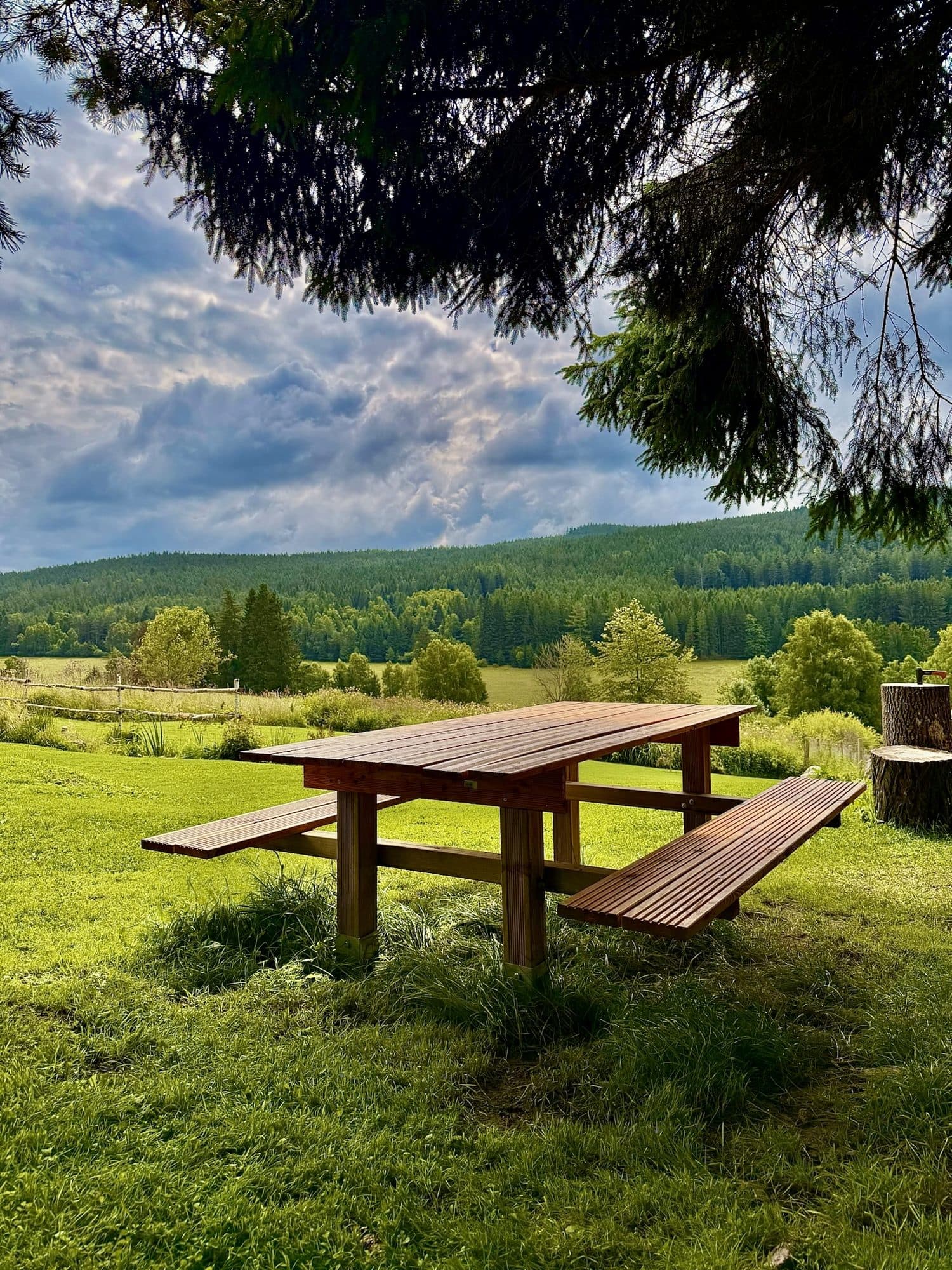 Posezení na zahradě
